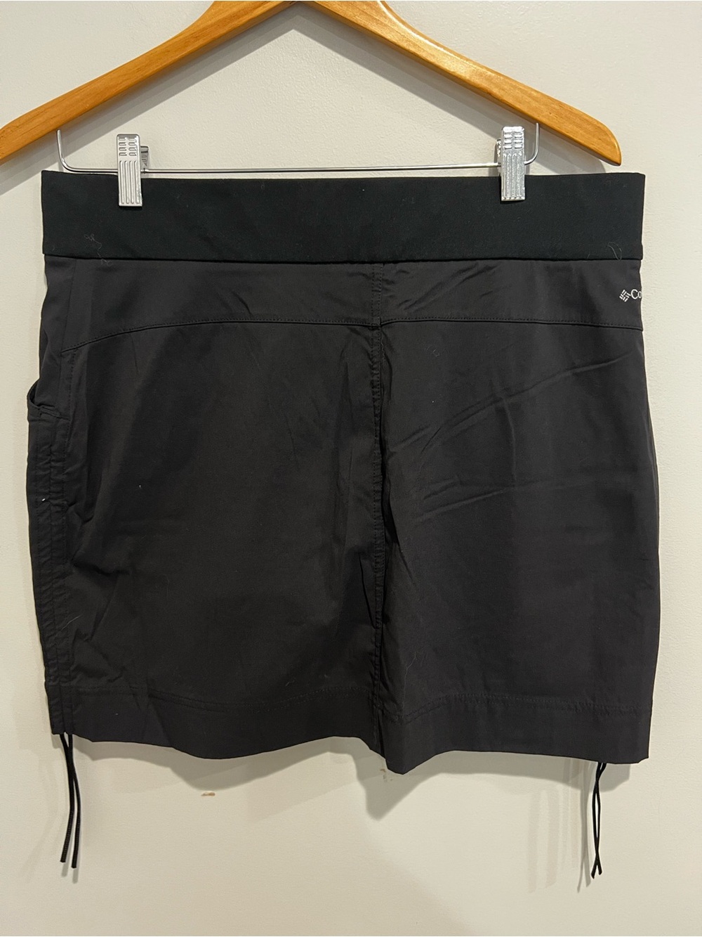 Columbia anytime casual skort womens L black hiking outdoors adjustable side